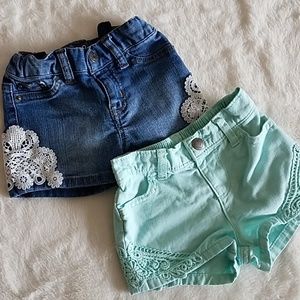 2 pairs of shorts